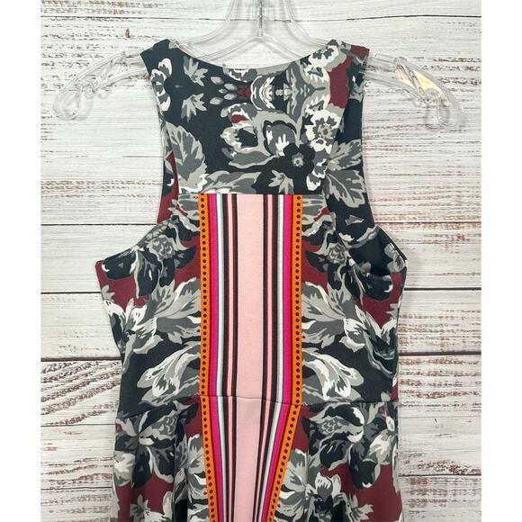 Macy's Bar III Women's Floral Striped Cutout Fit & Flare Skater Dress Small - Picture 8 of 10